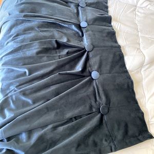 S-O-L-D. Velvet style, curtain panels - dark blue . Excellent condition.